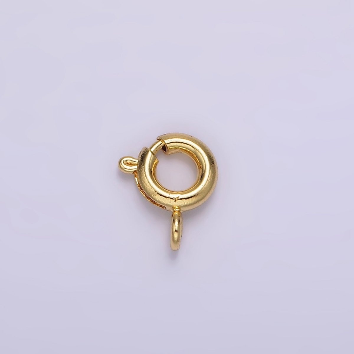 14K Gold Filled 12mm, 8mm, 7mm Spring Ring Clasps Closure Findings Supply | Z-530 - Z-532 - DLUXCA