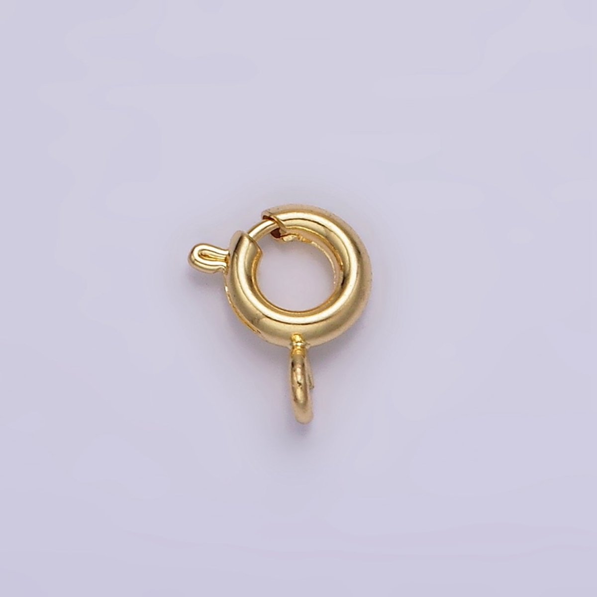 14K Gold Filled 12mm, 8mm, 7mm Spring Ring Clasps Closure Findings Supply | Z-530 - Z-532 - DLUXCA