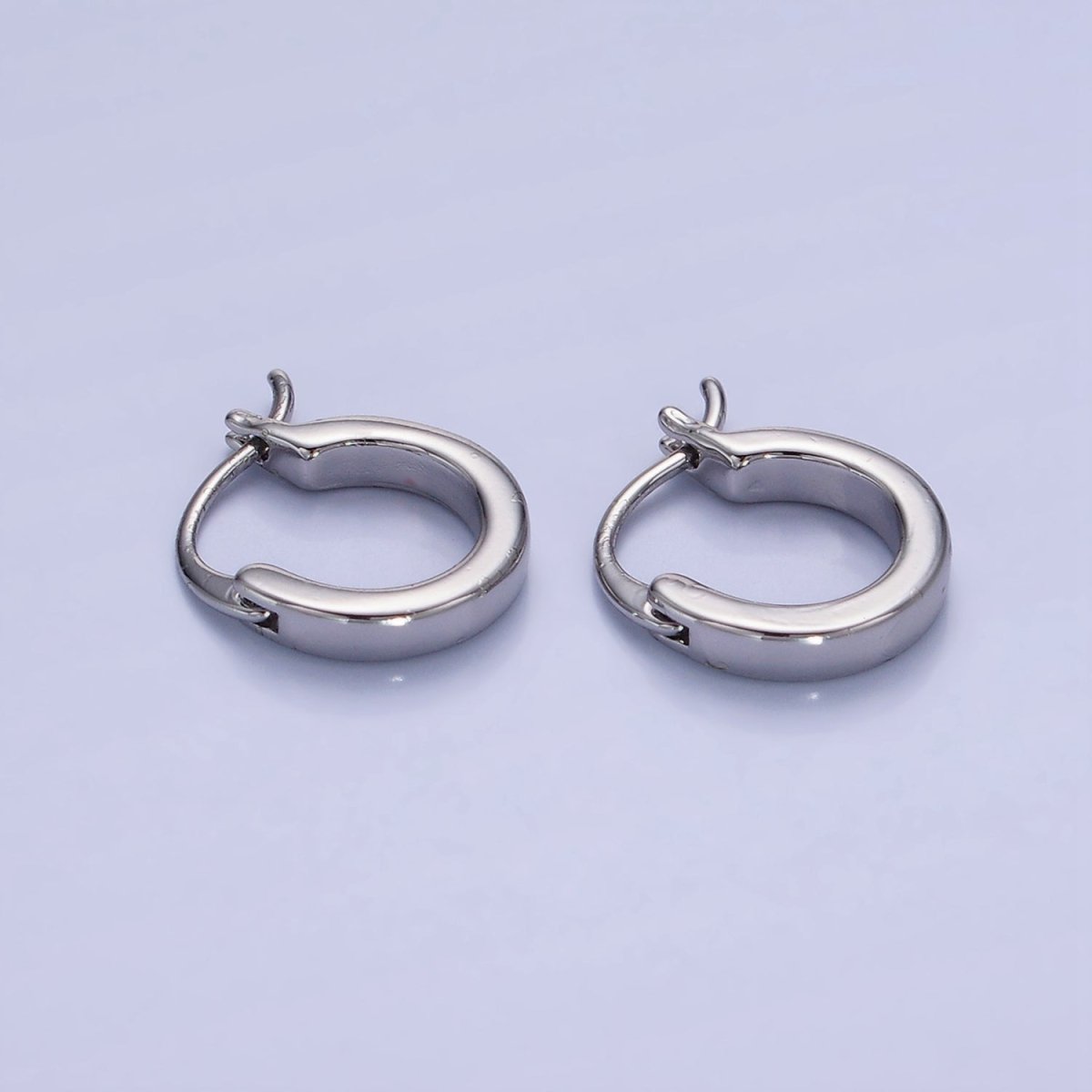 14K Gold Filled 12mm Cartilage Latch Hoop Earrings in Gold & Silver | AB1358 AB1359 - DLUXCA