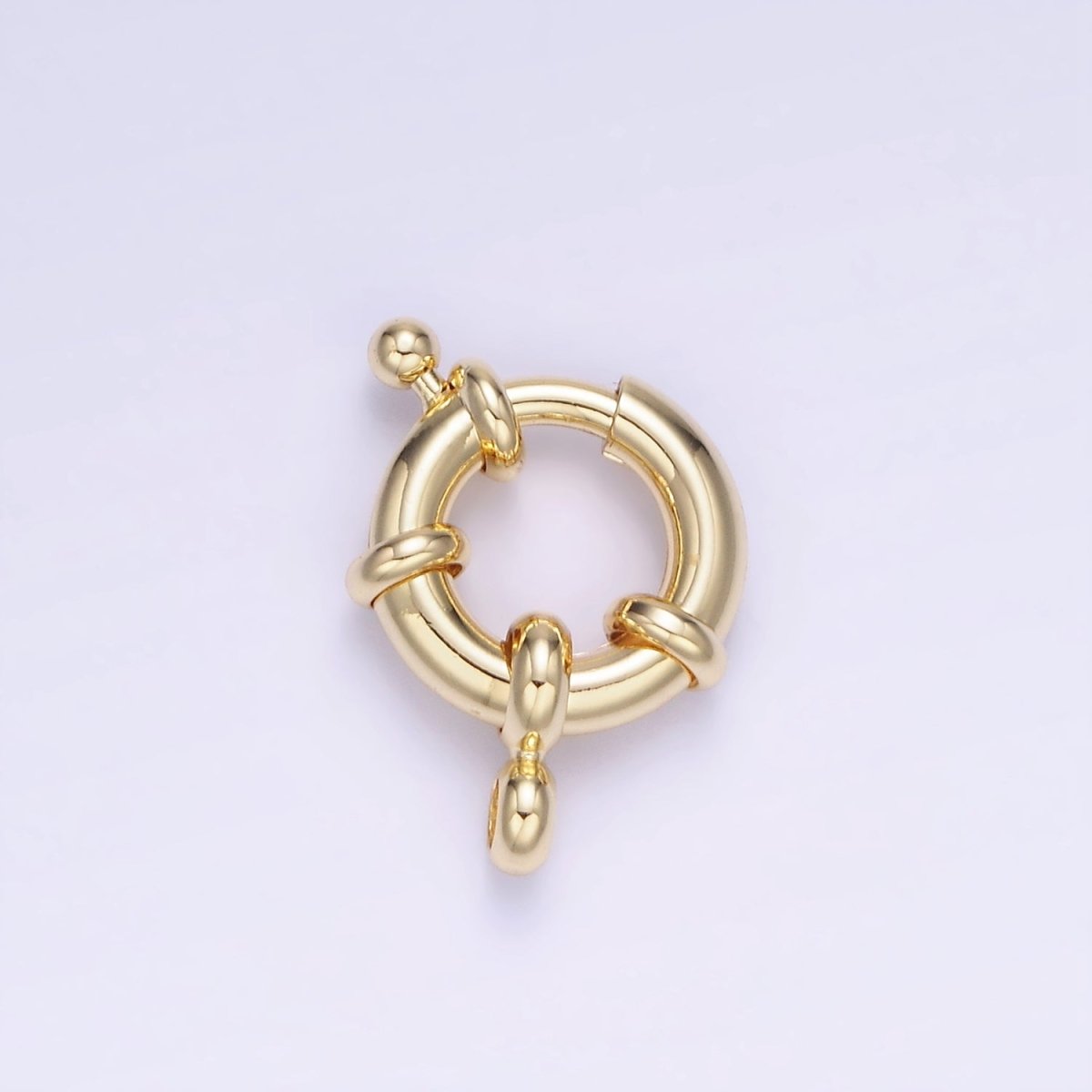 14K Gold Filled 13mm Sailor Clasps Closure Findings in Gold & Silver | K006 - DLUXCA