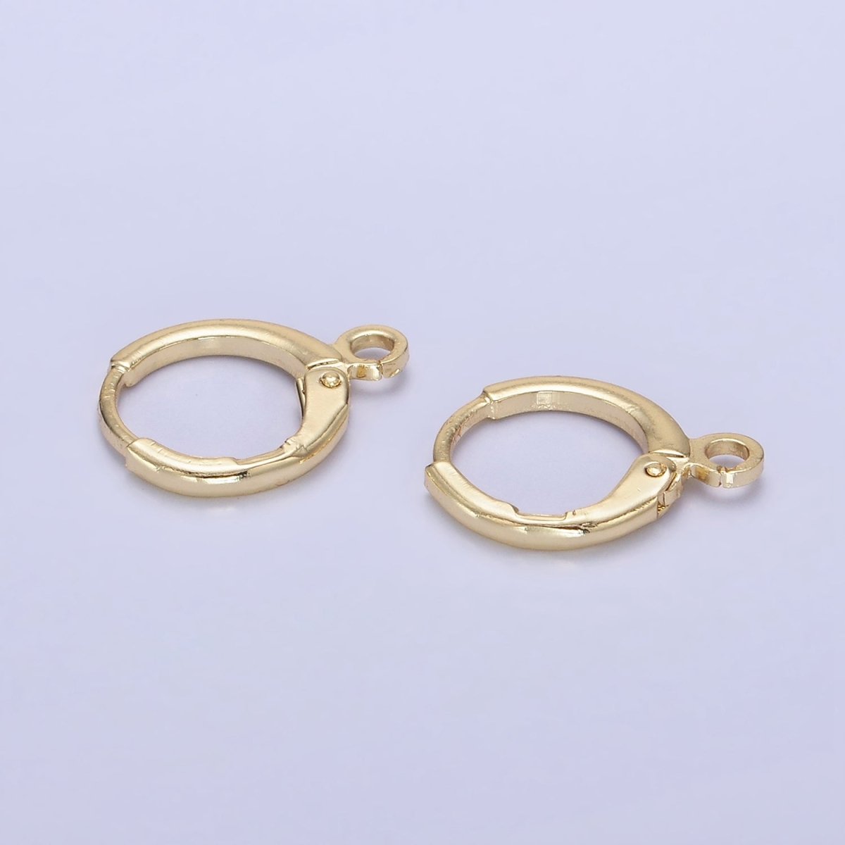 14K Gold Filled 15mm Cartilage Huggie Earrings Findings | Z724 - DLUXCA