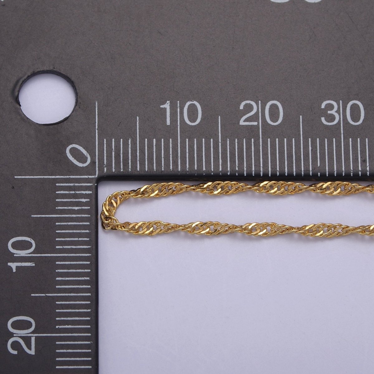 14K Gold Filled 1.5mm Dainty Singapore 18 Inch Layering Chain w. Extender in Gold & Silver | WA-727 WA-443 Clearance Pricing - DLUXCA