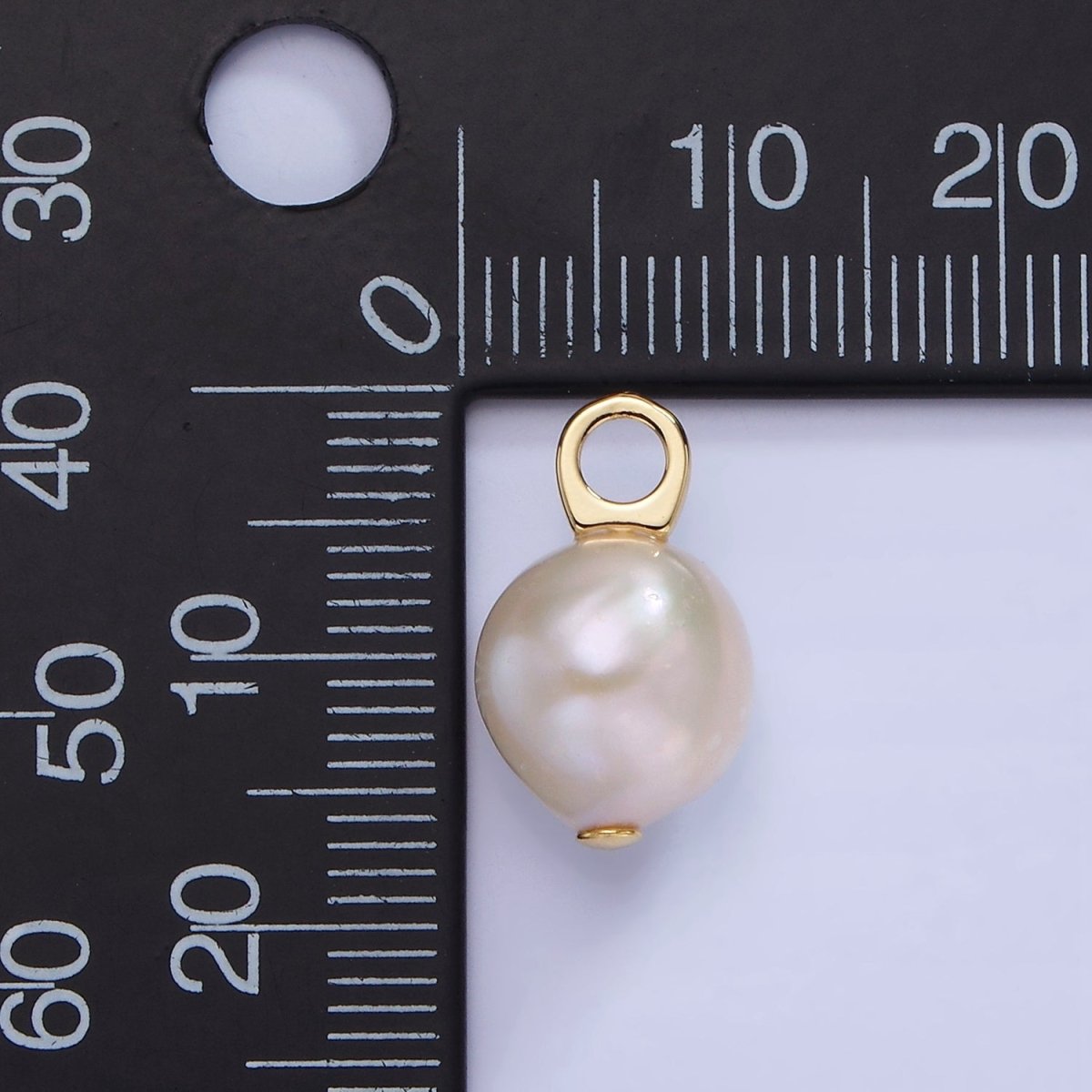 14K Gold Filled 16mm Baroque Freshwater Pearl Drop Pendant | P1728 - DLUXCA