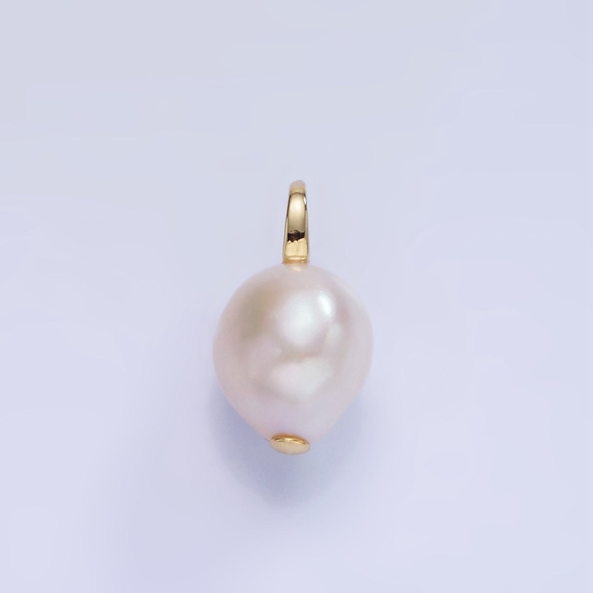 14K Gold Filled 16mm Baroque Freshwater Pearl Drop Pendant | P1728 - DLUXCA