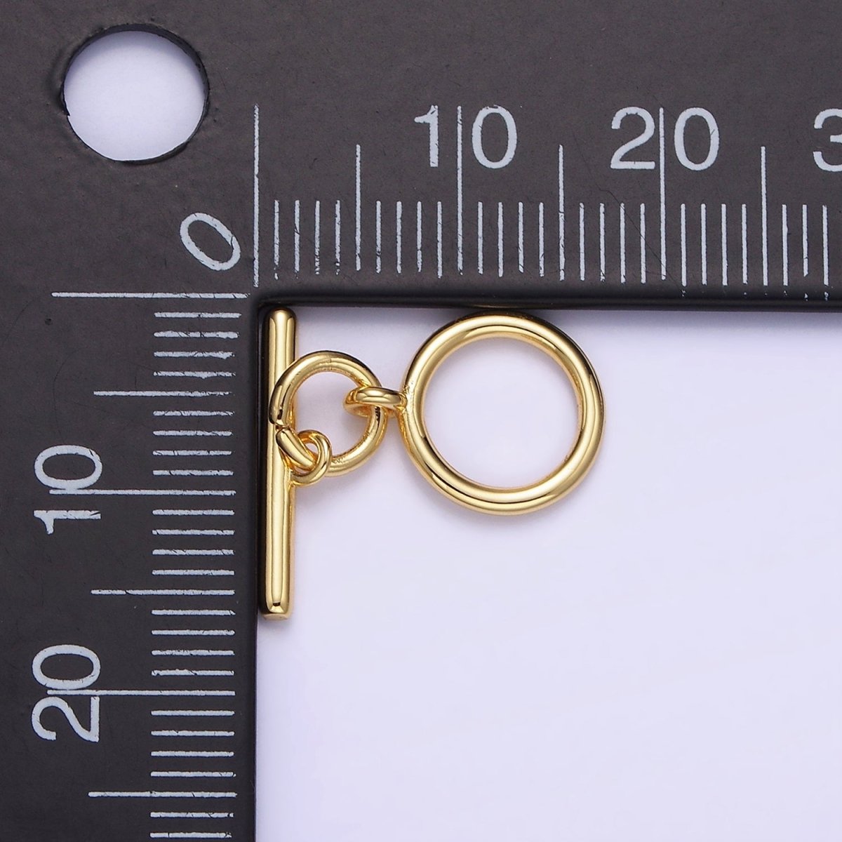 14K Gold Filled 16mm Double Loop OT Toggle Clasps Minimalist Closure Findings | Z719 - DLUXCA
