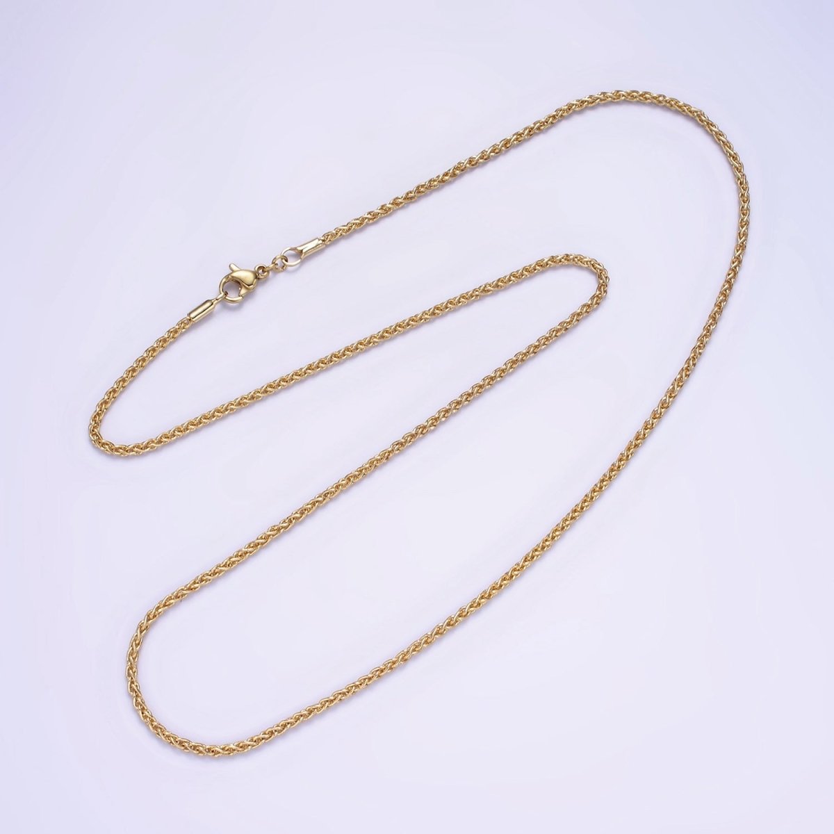 14K Gold Filled 1.7mm Foxtail Chain 18 Inch, 20 Inch Necklace | WA-2461 WA-2462 - DLUXCA
