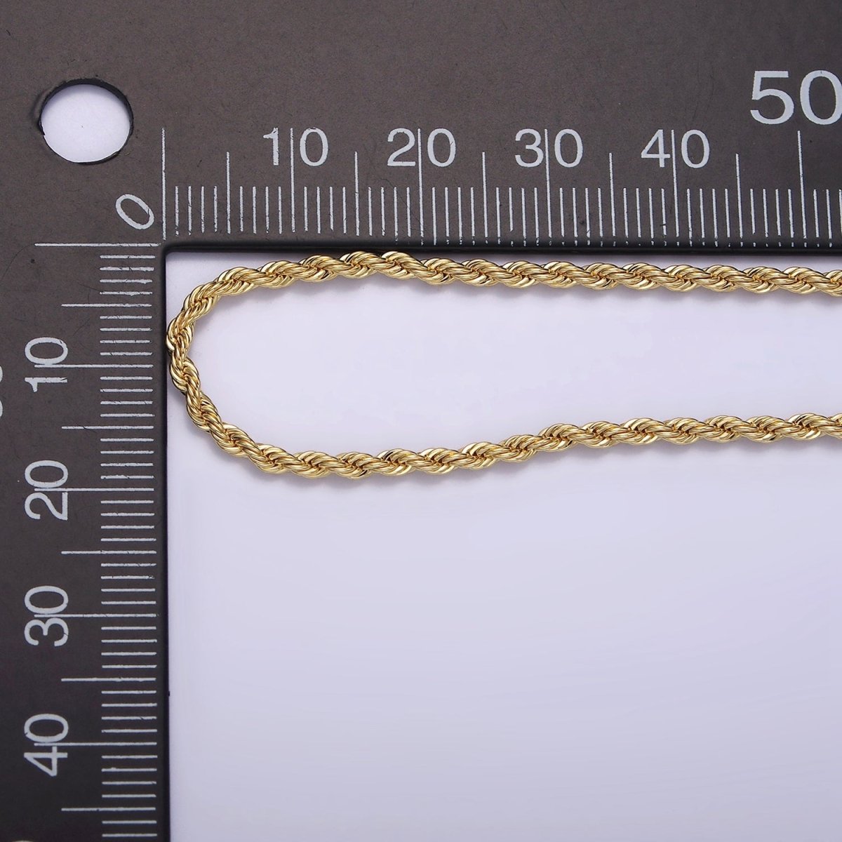 14K Gold Filled 1.8mm Rope 16 Inch, 18 Inch Choker Layering Chain Necklace | WA-2115 WA-2116 Clearance Pricing - DLUXCA