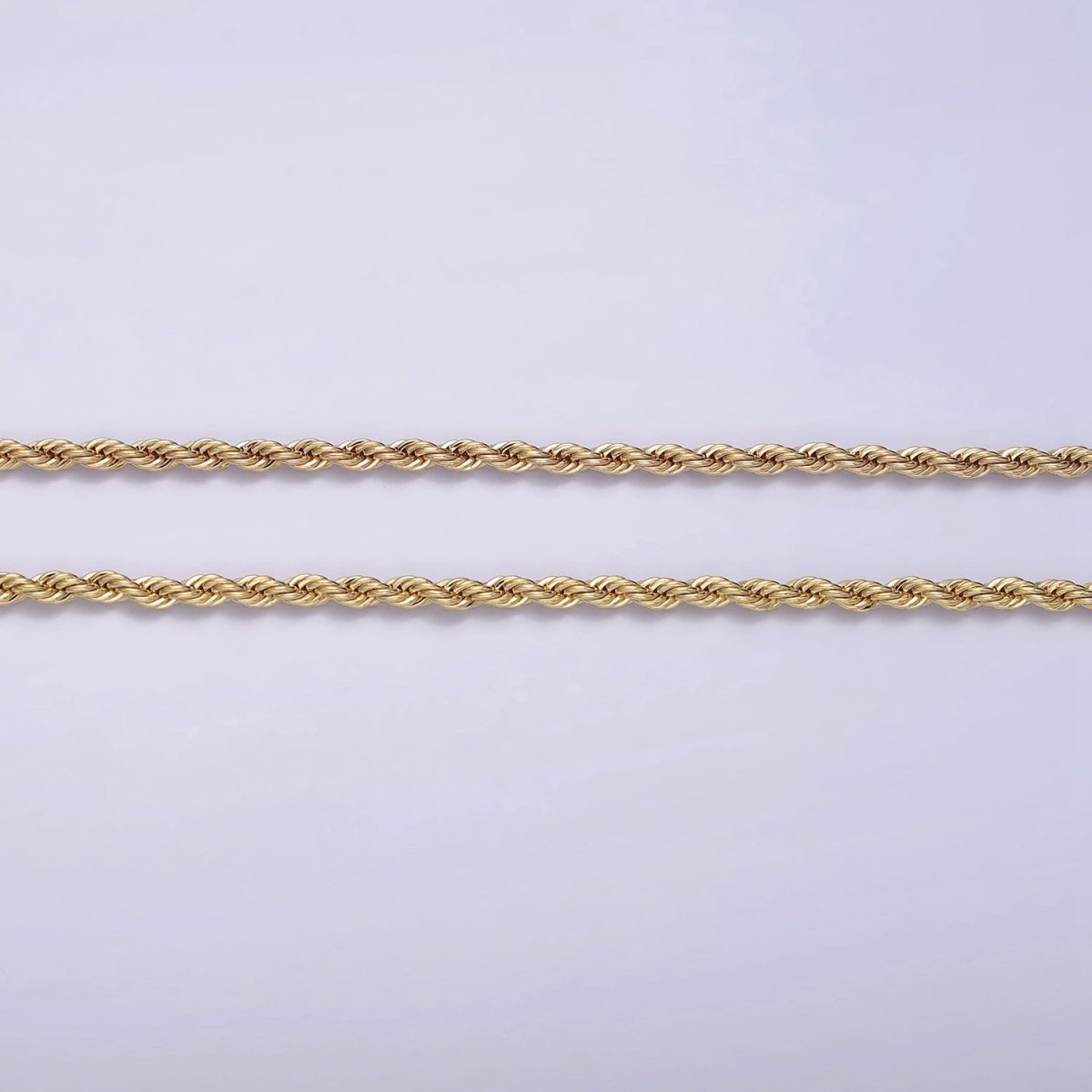 14K Gold Filled 1.8mm Rope 16 Inch, 18 Inch Choker Layering Chain Necklace | WA-2115 WA-2116 Clearance Pricing - DLUXCA