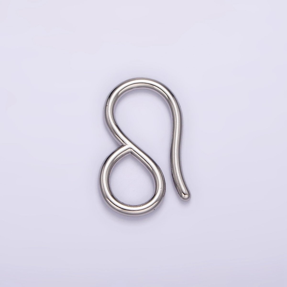 14K Gold Filled 22mm Curved Minimalist Infinity S-Hook Closure Supply Findings in Gold & Silver | Z650 - DLUXCA