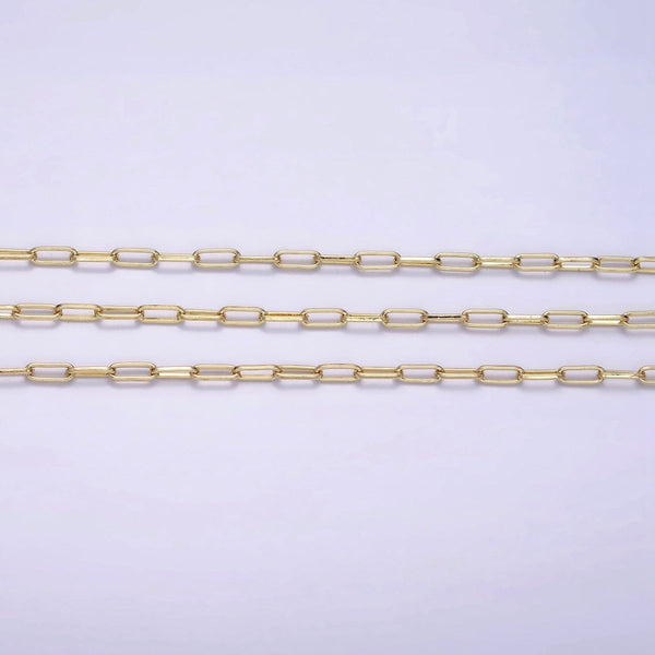 14K Gold Filled 2.3mm Paperclip 16 Inch, 18 Inch, 20 Inch