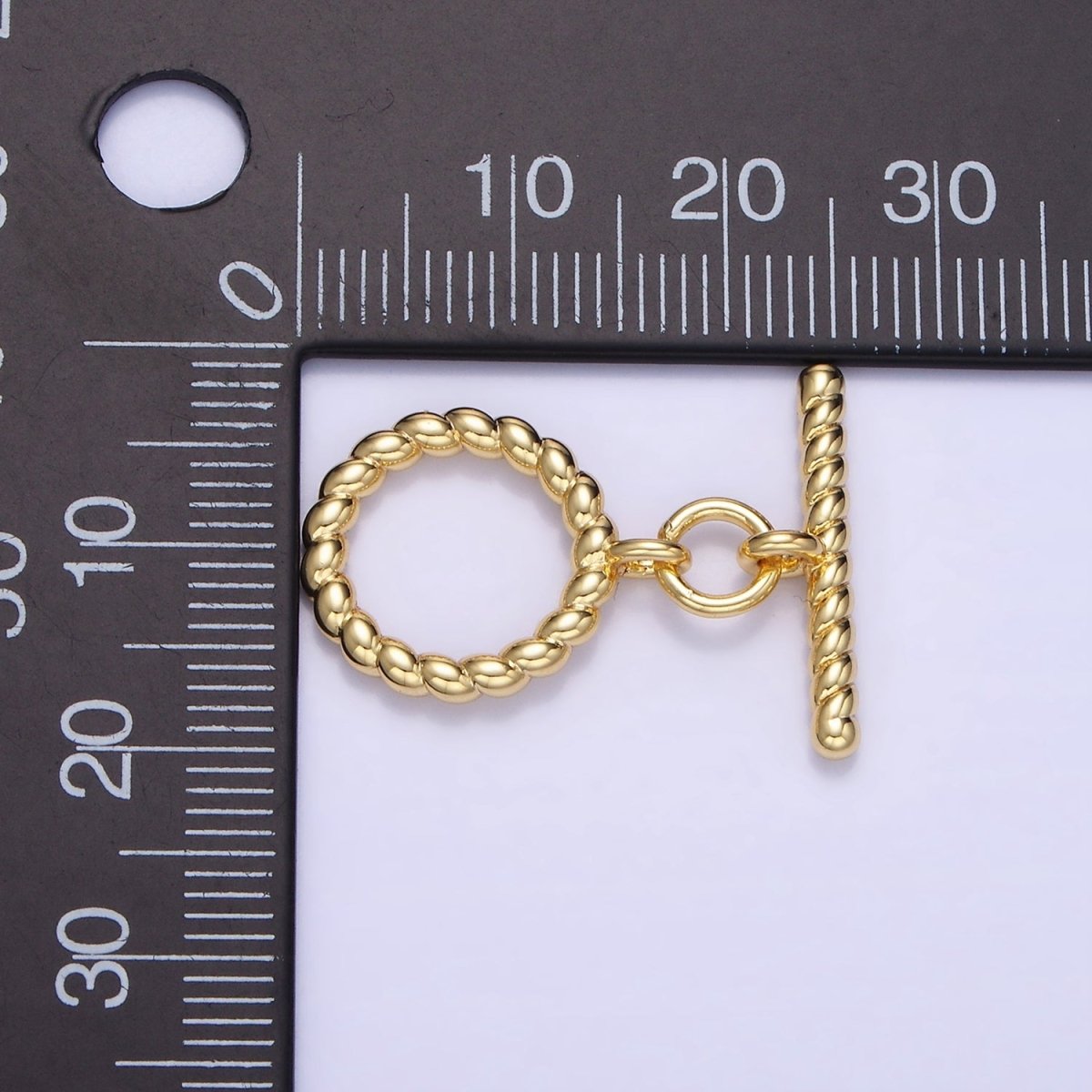 14K Gold Filled 25mm Croissant Toggle Clasps Closure Findings | Z768 - DLUXCA