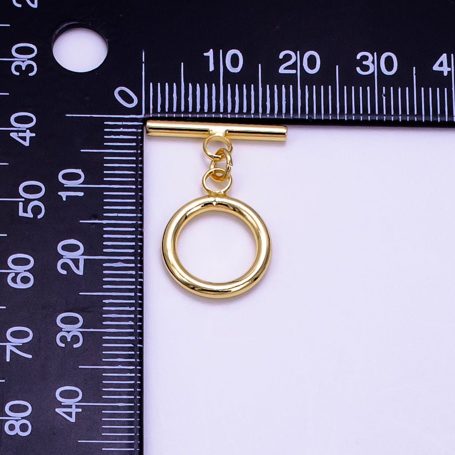 14K Gold Filled 25mm Toggle Clasps Findings in Gold & Silver | Z760 - DLUXCA