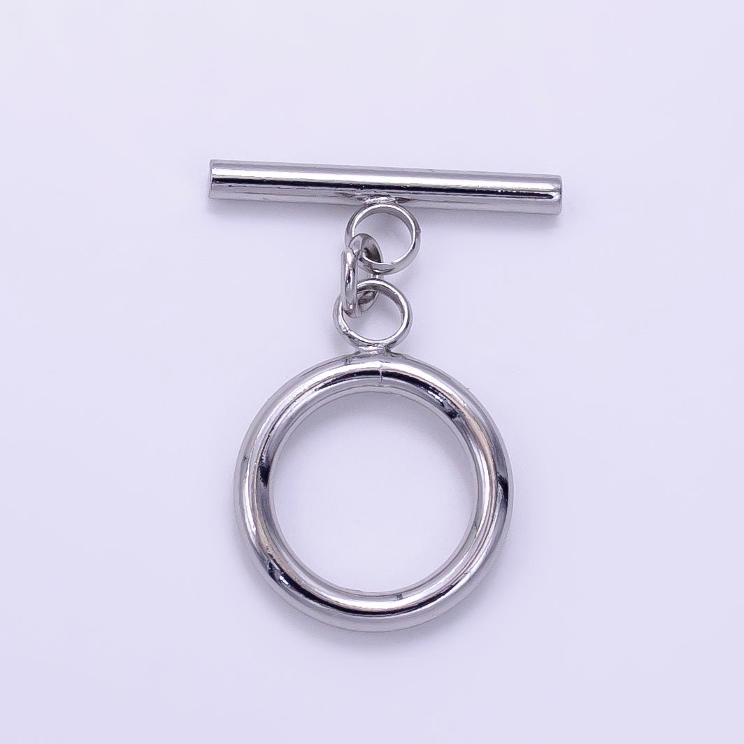 14K Gold Filled 25mm Toggle Clasps Findings in Gold & Silver | Z760 - DLUXCA