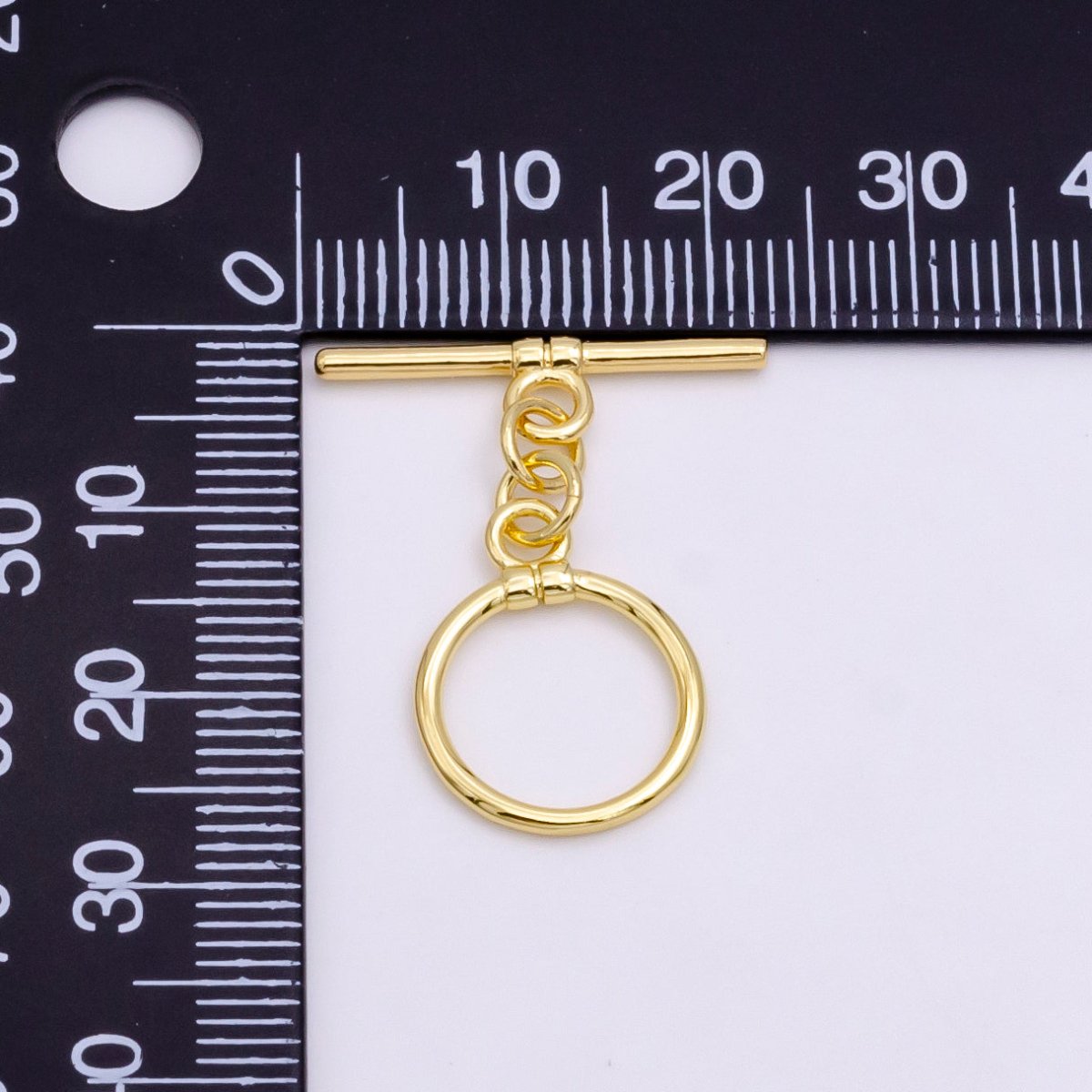 14K Gold Filled 28mm Lined OT Toggle Clasps Closure Jewelry Findings | Z346 - DLUXCA