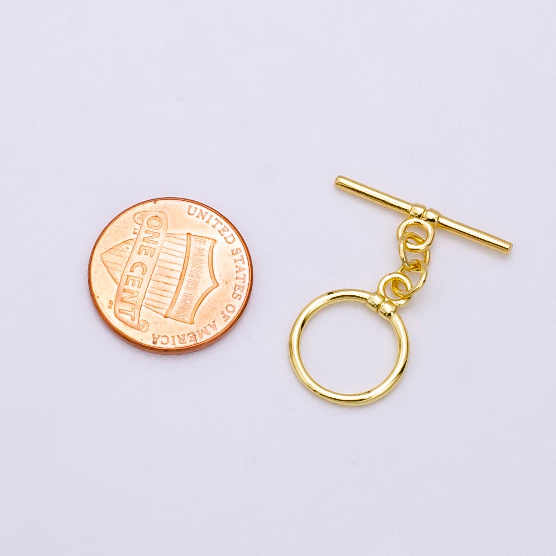 14K Gold Filled 28mm Lined OT Toggle Clasps Closure Jewelry Findings | Z346 - DLUXCA