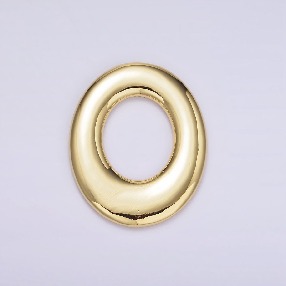 14K Gold Filled 30mm Open Oblong Cable Link Charm Jewelry Finding Supply | Z620 - DLUXCA