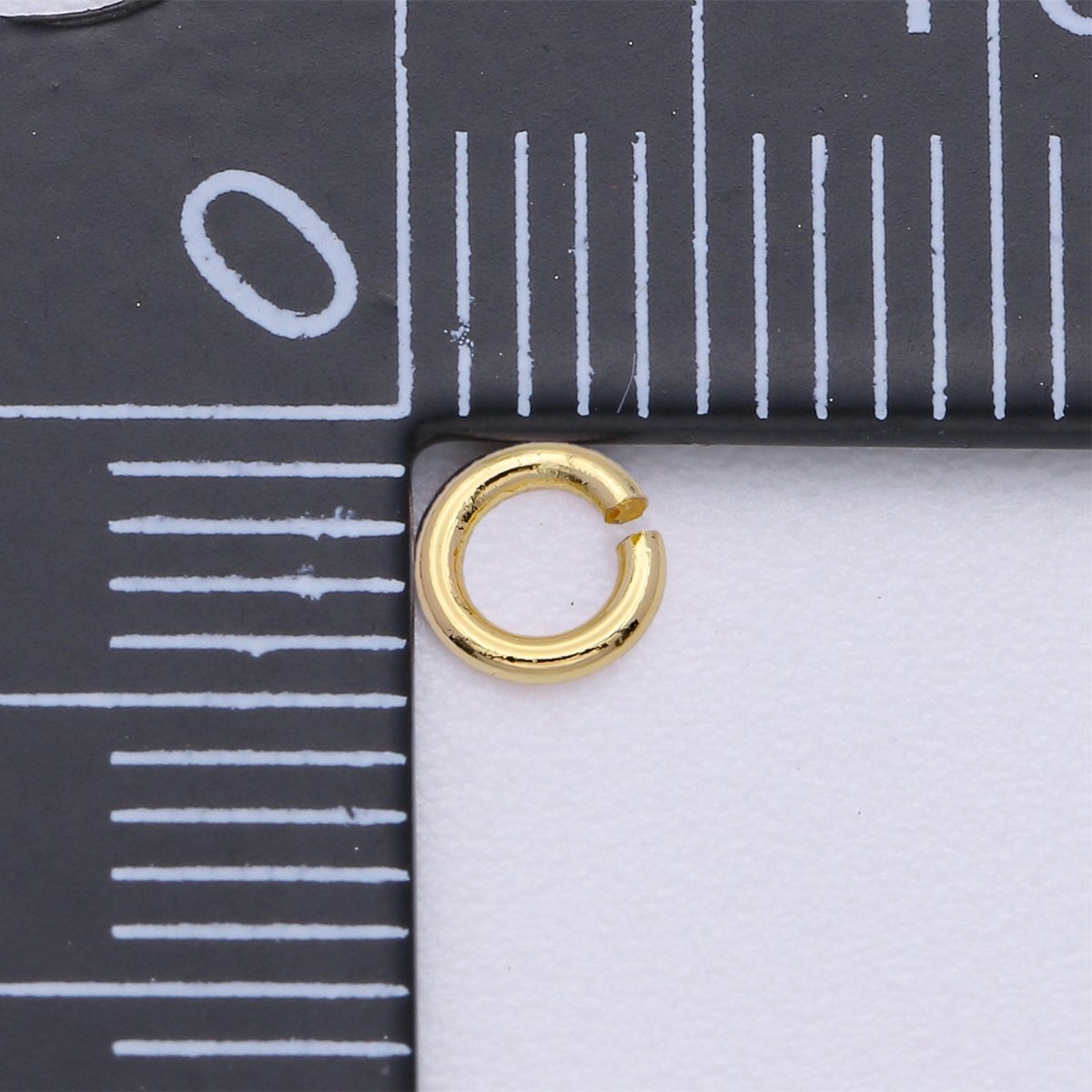 14K Gold Filled 4mm Jump Ring Findings By Bag | Z731 - DLUXCA