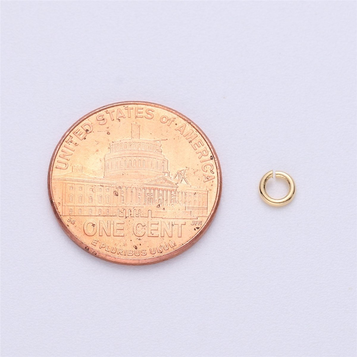 14K Gold Filled 4mm Jump Ring Minimalist Jewelry Finding Supply Pack | Z686 - DLUXCA