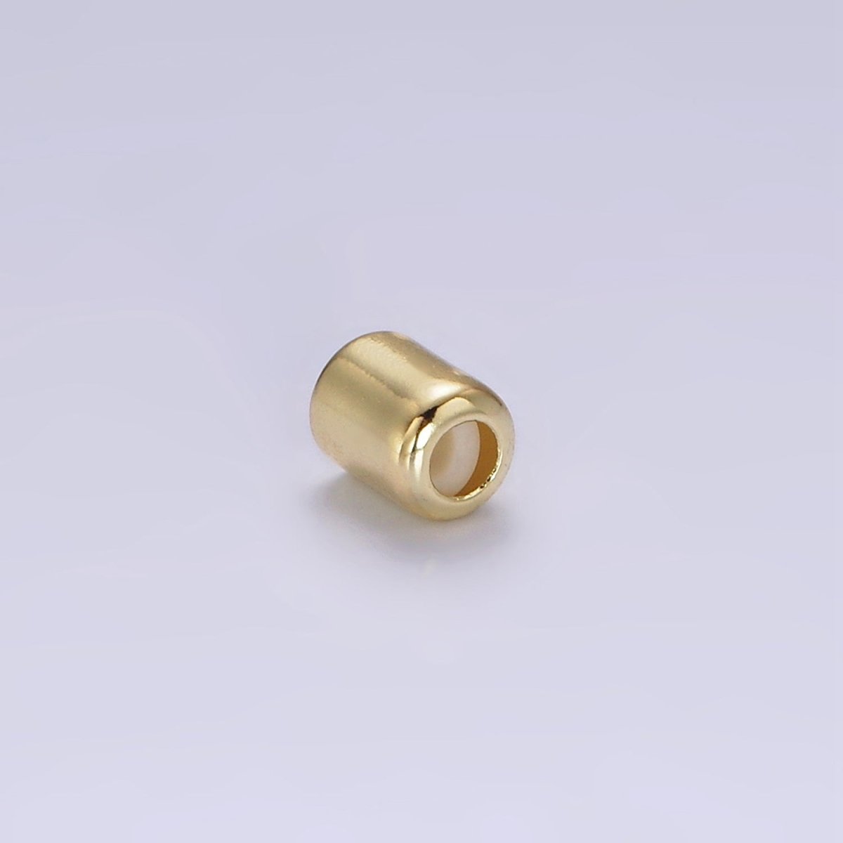14K Gold Filled 5mm Cylinder Tube Earring Backings Jewelry Findings Supply | Z-536 - DLUXCA