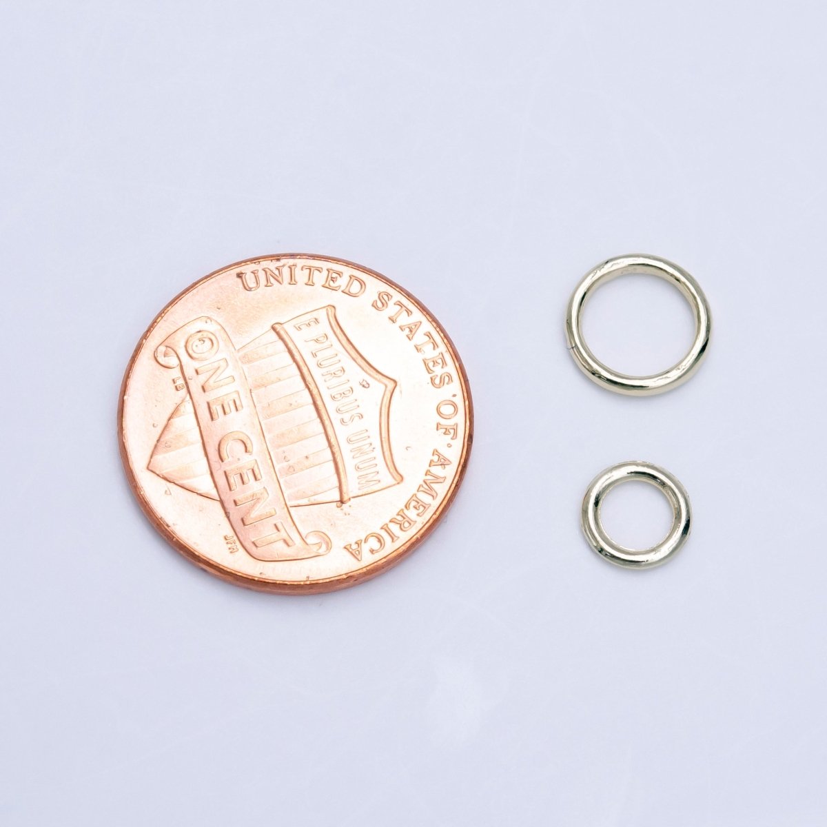 14K Gold Filled 6mm, 8mm Soldered Close Jump Ring Jewelry Making Supply Pack | Z-908 Z-909 - DLUXCA