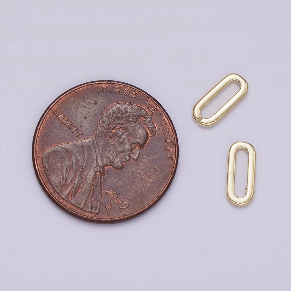 14K Gold Filled 8mm Open, Closed Oblong Paperclip Link 14K Gold Filled 8mm Open, Closed Oblong Paperclip Link