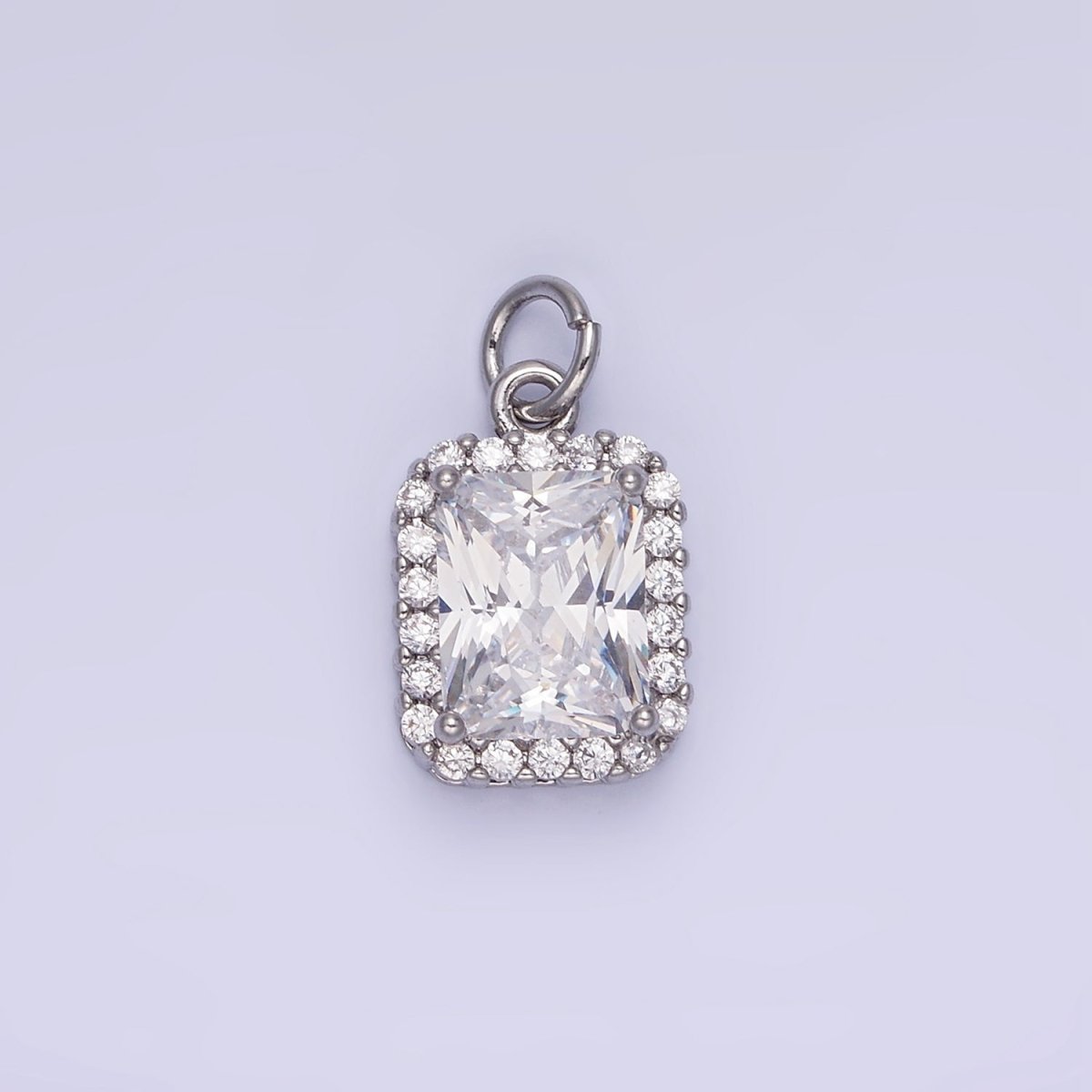 14K Gold Filled Baguette CZ Micro Paved Charm | AG756 - AG767 - DLUXCA