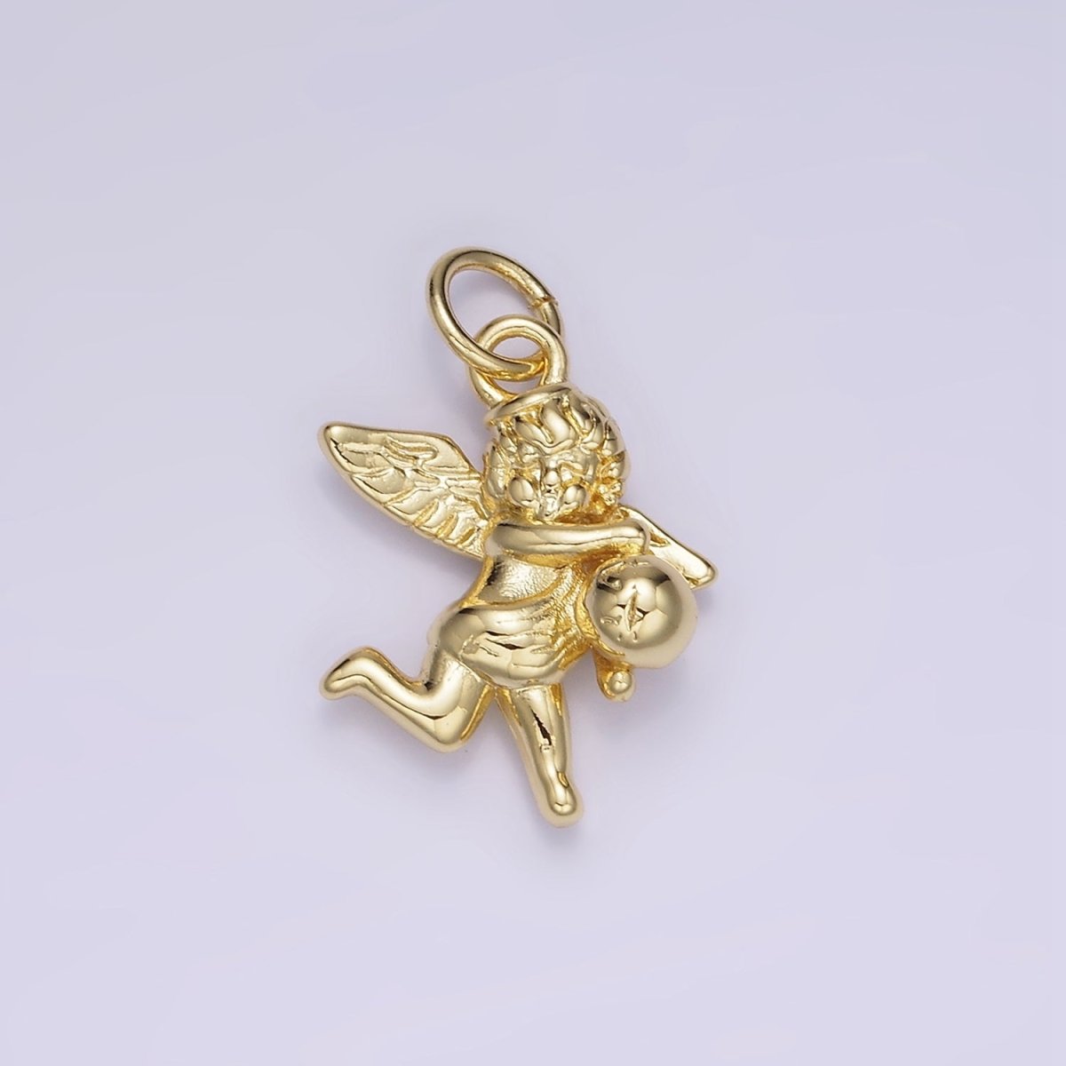 New 14k Gold Tiny Angel sale Cherub Charm Pendant