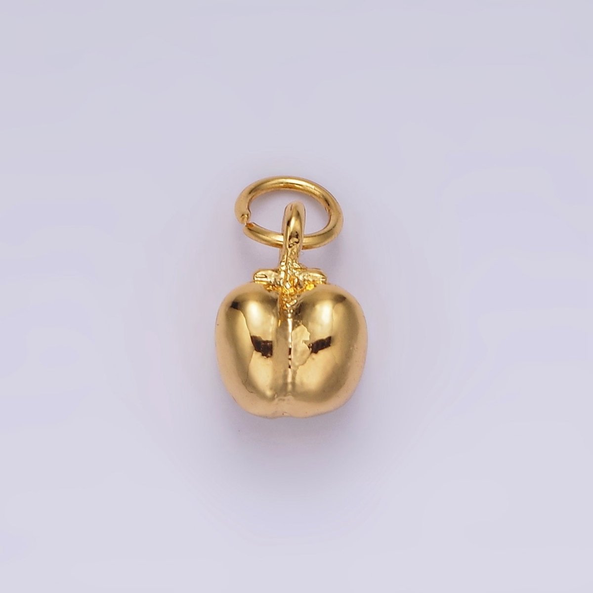 14K Gold Filled Bell Pepper Paprika Fruit Puffed Minimalist Add-On Charm | AG404 - DLUXCA