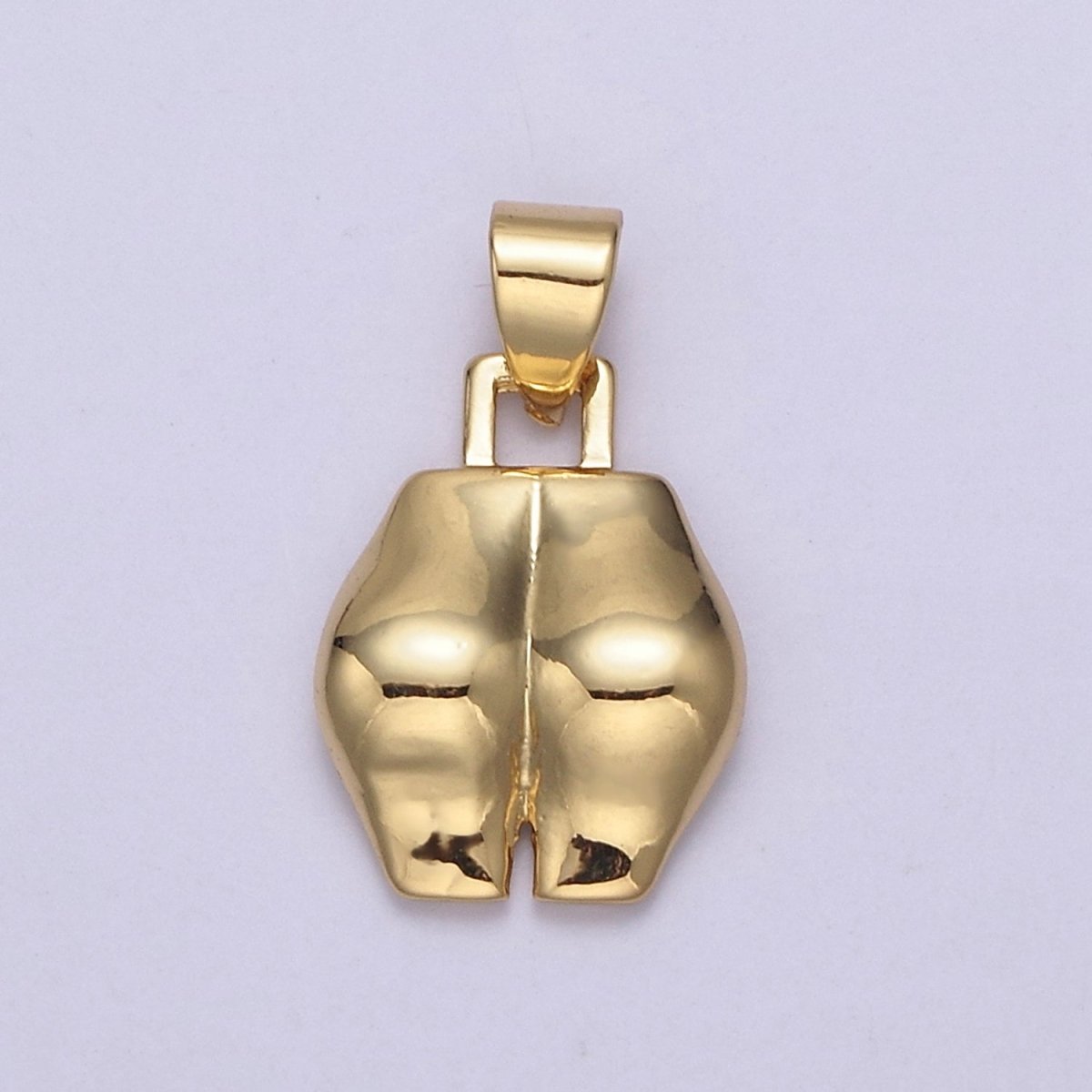 14k Gold Filled Bootylicous Booty Pendant // Butt Ass Charm // La Femme Necklace Charm Jewelry N-557 - DLUXCA