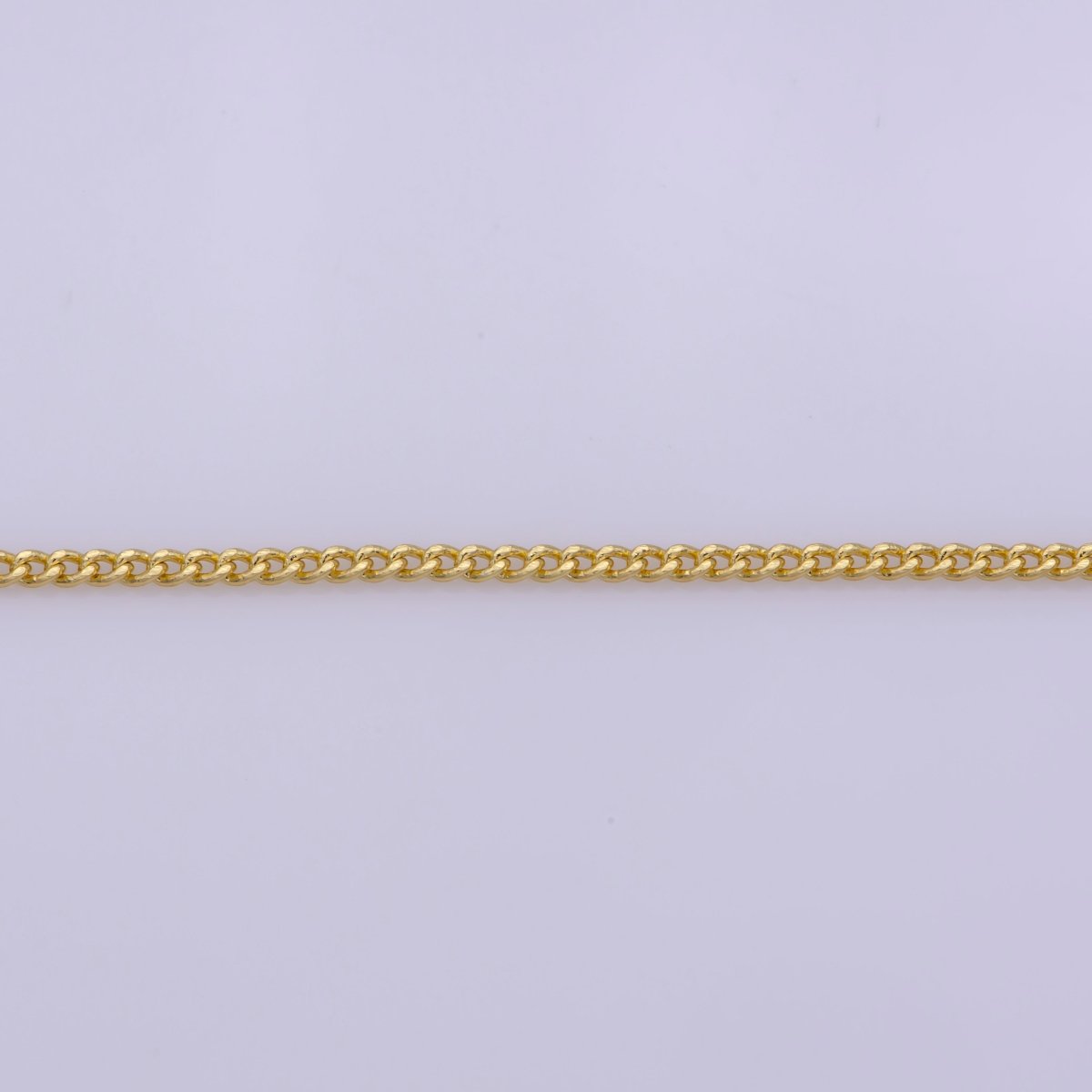 14k Gold Filled Cable Finished Chain, Necklace 19.5 inch Chain for Layering Necklace, Dainty 1mm w/ Spring Clasps | WA-390 Clearance Pricing - DLUXCA