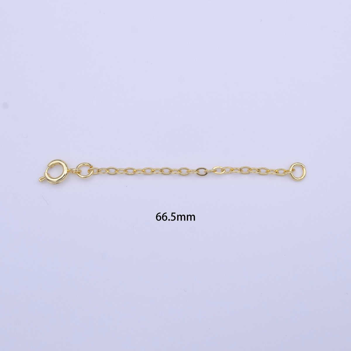 14K Gold Filled Chain Extender with Round Spring Clasps Closure | K-329 - DLUXCA