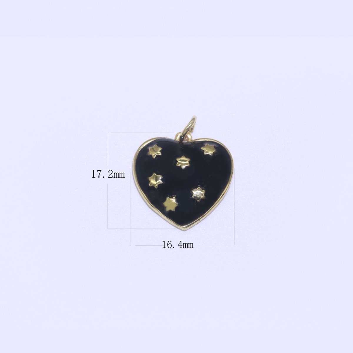 14K Gold Filled Colorful Enamel Heart Star Pendant Charm For Wholesale Pendants and Charms Jewelry Making Craft Supplies M-315-M-324 - DLUXCA