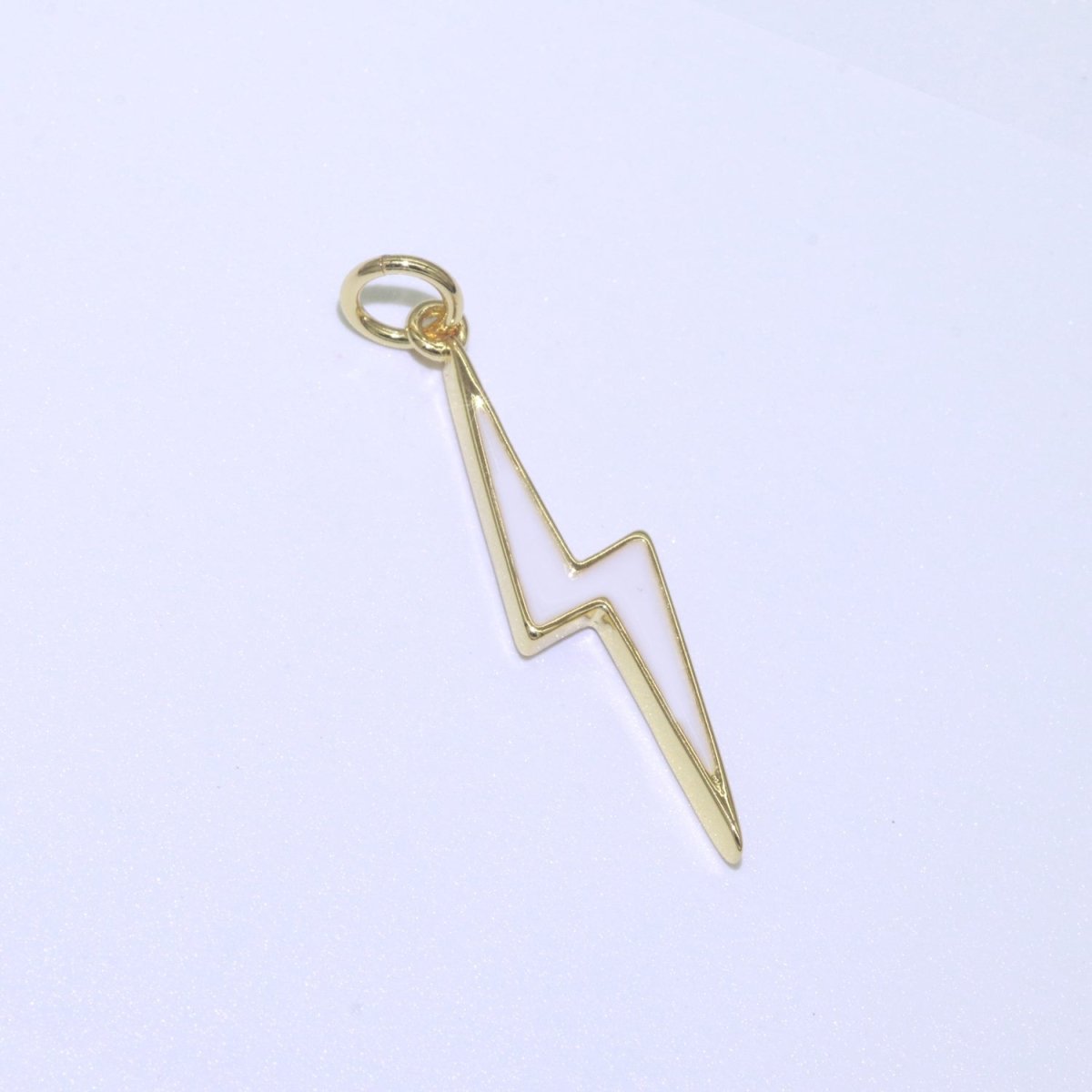 14K Gold Filled Colorful Enamel Lightning Thunder Bolt Pendant Charm For Wholesale Pendants and Charms Jewelry Making Craft Supplies M-305 to M-314 - DLUXCA