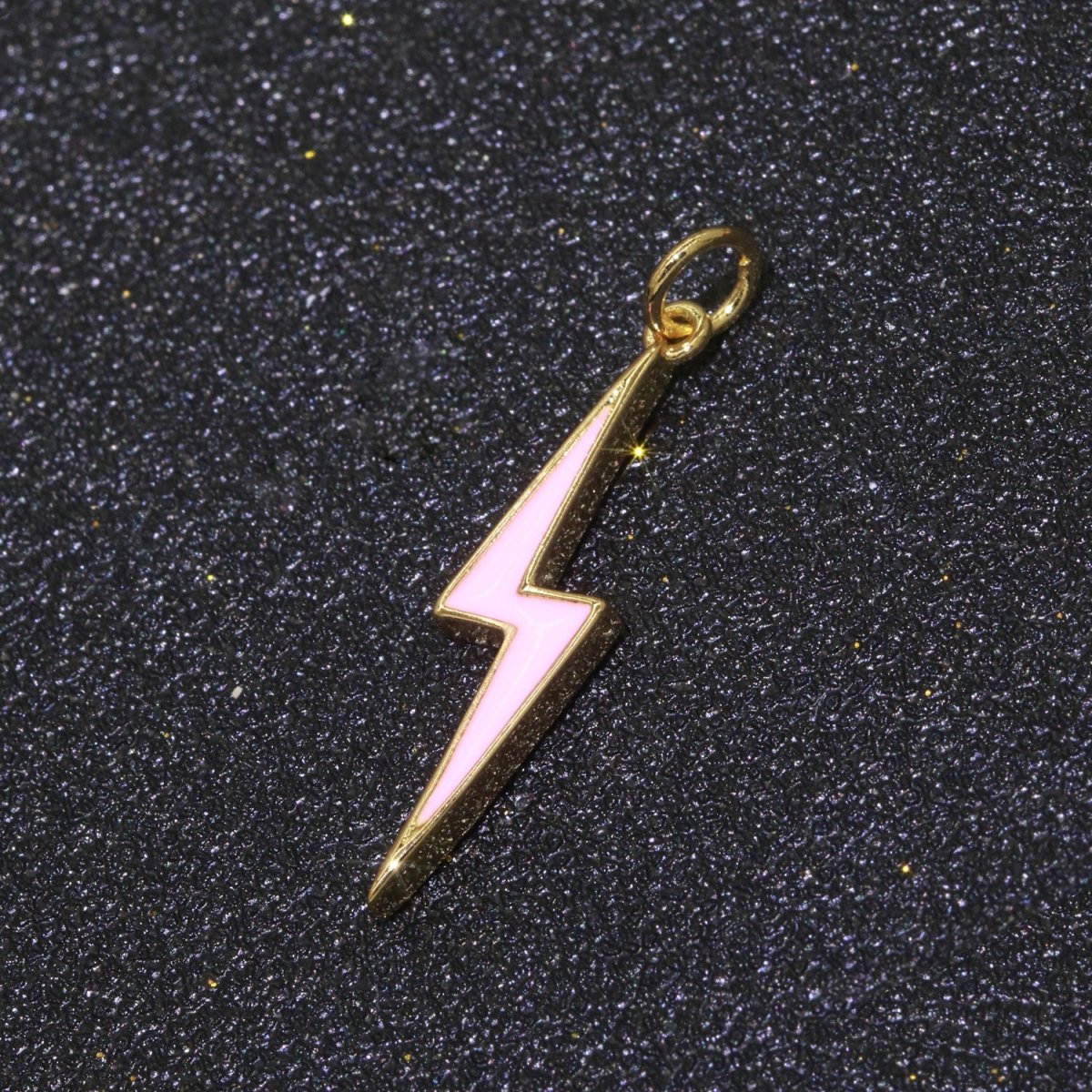 14K Gold Filled Colorful Enamel Lightning Thunder Bolt Pendant Charm For Wholesale Pendants and Charms Jewelry Making Craft Supplies M-305 to M-314 - DLUXCA