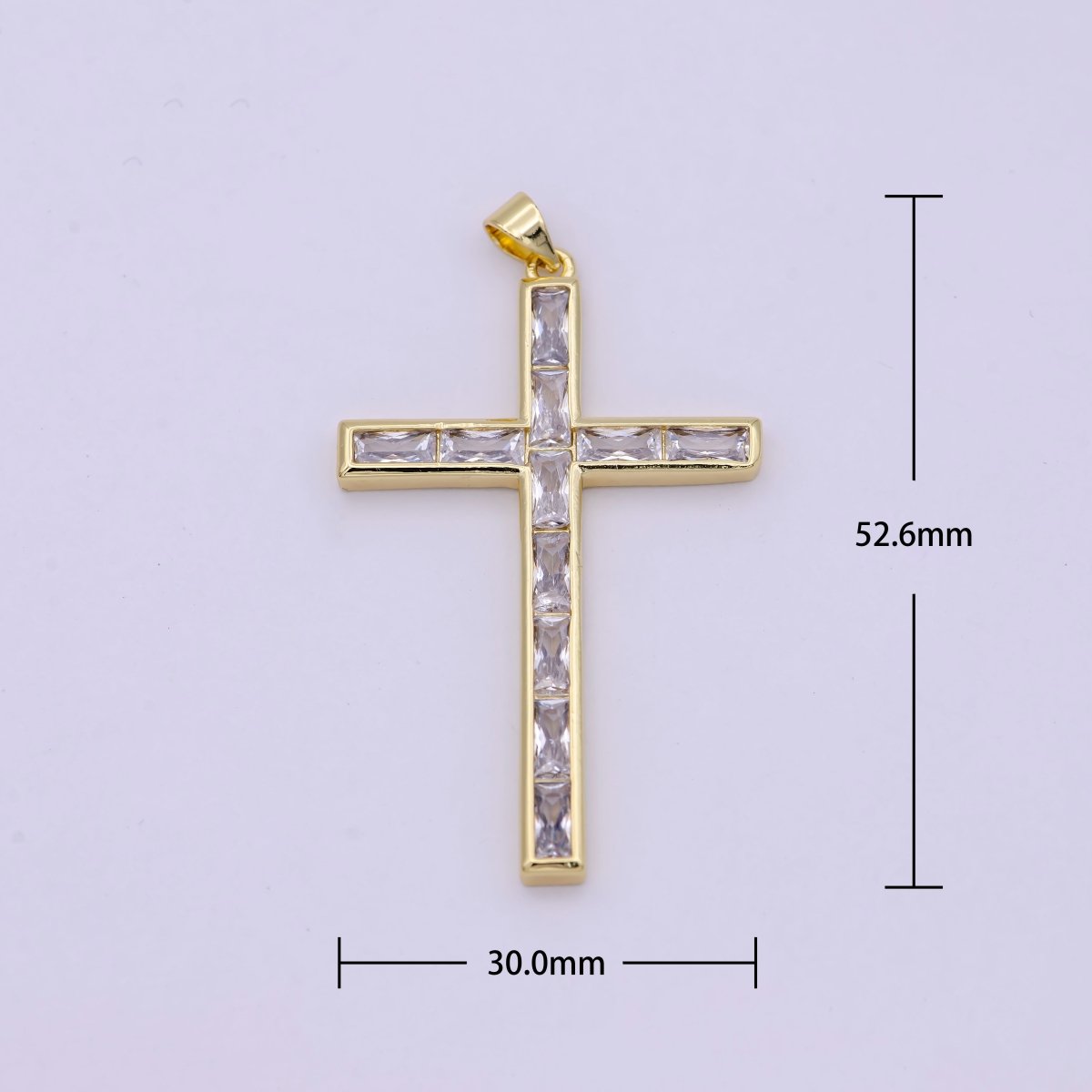 14K Gold Filled Cross Pendant H-474 - DLUXCA