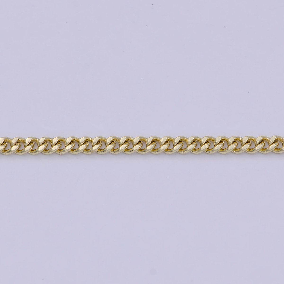 14K Gold Filled Curb Chain Necklace 2.1mm width Dainty Gold Chain Necklace | WA-756 Clearance Pricing - DLUXCA