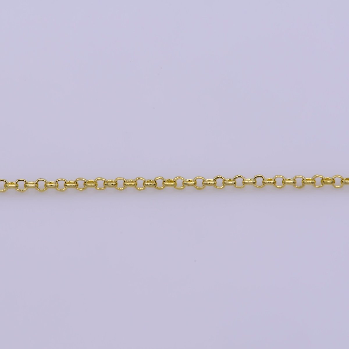 14K Gold Filled Dainty 1mm Rolo 18 Inch Layering Chain Necklace w. Spring Ring | WA-388 Clearance Pricing - DLUXCA