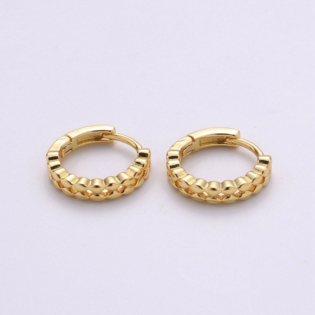14k Gold Filled Earrings, Huggie Earring, Tiny Earrings, Tiny Diamond Earrings, DIY Earrings, Everyday Wear Earrings, Rosegold Earring K-665 - K-667 - DLUXCA