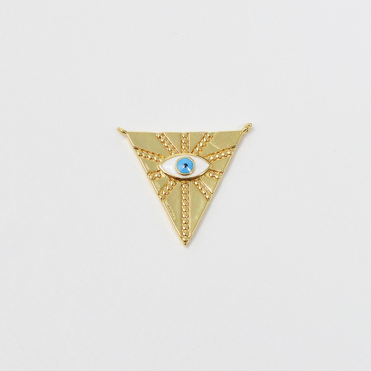14k Gold Filled Eye of Providence Symbol Pendant All Seeing Eye Necklace Illuminati Emblem Third Eye Amulet Talisman Sign Medallion F-559 - DLUXCA