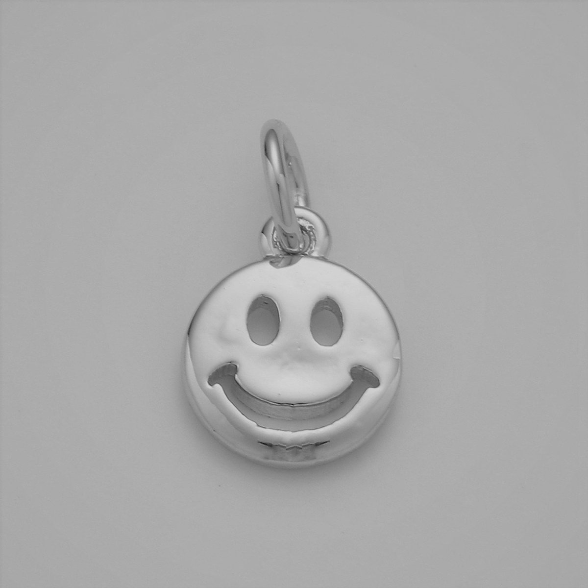 14K Gold Filled Happy Face Charm, Emoji Charm 13x8mm Gold Smile Charm Pendant Smiley Face Charms for Necklace Earring Bracelet Supply | D-651, D-697 - DLUXCA