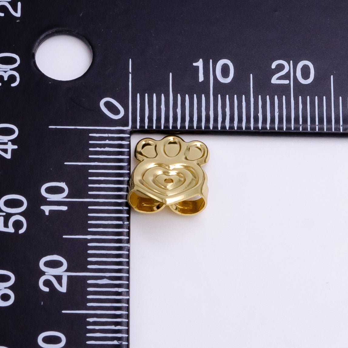 14K Gold Filled Heart Flower Lined Earrings Back Lifter Stabilizer Supply in Gold & Silver | Z-910 Z-911 - DLUXCA