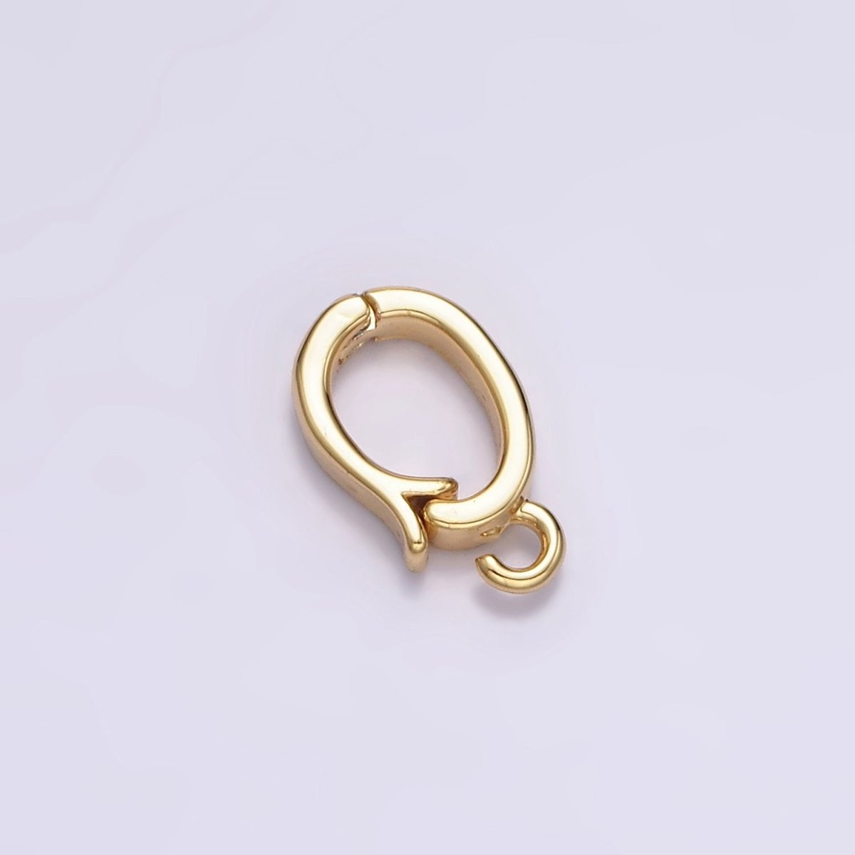 14K Gold Filled Heart Open Loop Interchangeable Charm Holder Jewelry Making Supply in Gold & Silver | Z-929 Z-930 - DLUXCA