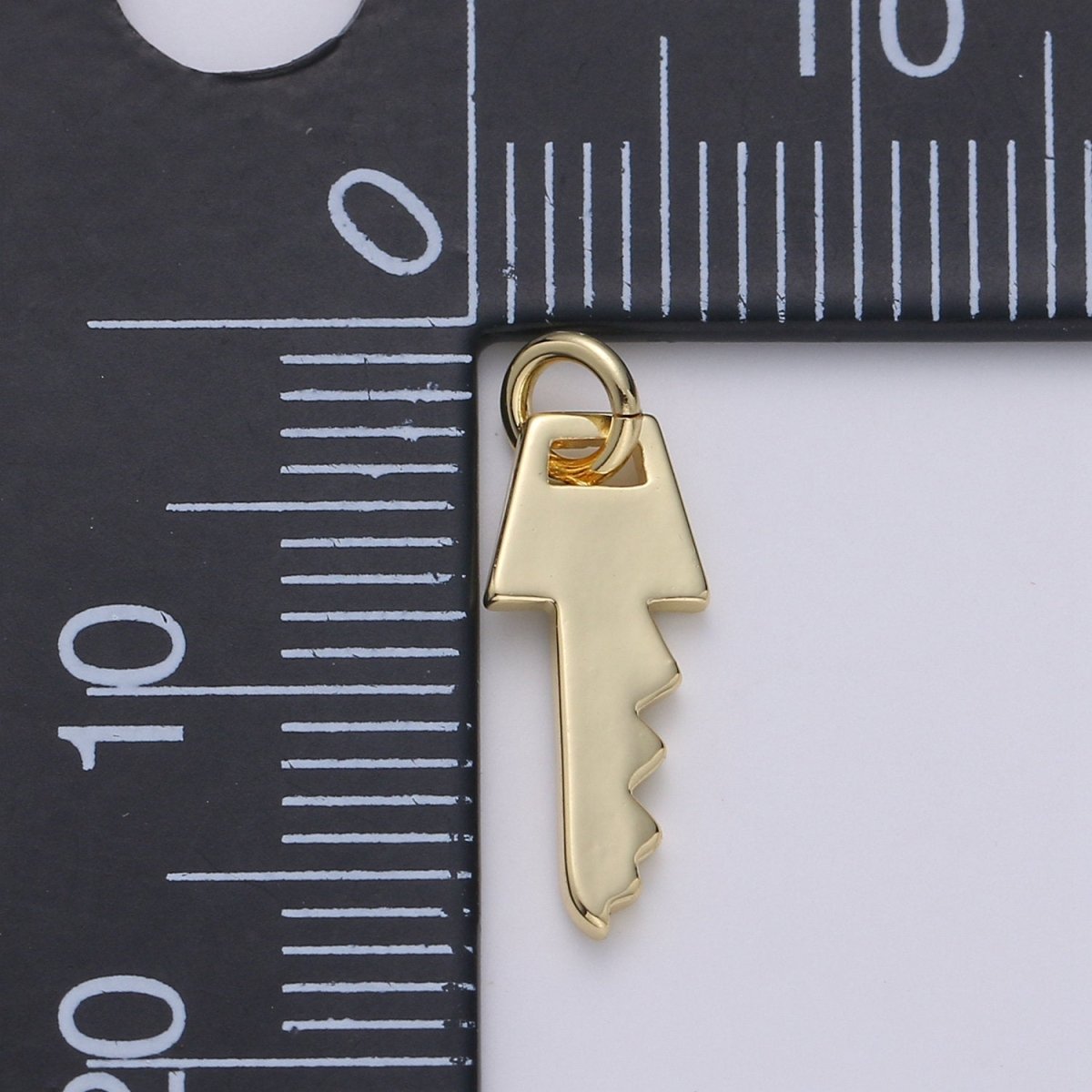 14k Gold Filled Key Pendant Charm, Dainty Key Pendant Charm, Gold Filled Lock Pendant, For Men Jewelry Making Supply D-634 - DLUXCA