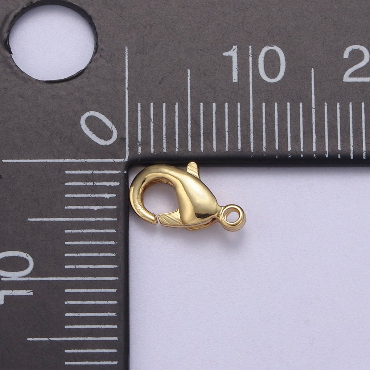 14K Gold Filled Lobster Clasp 10mm x 5.5mm Jewelry Making Supplies Chain Findings L-635 - DLUXCA