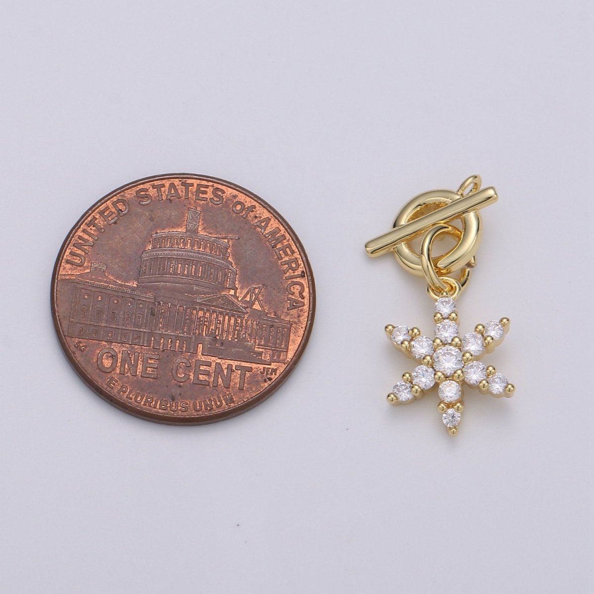 Snow Flakes 14K Gold Filled with Cubic high quality Zirconia