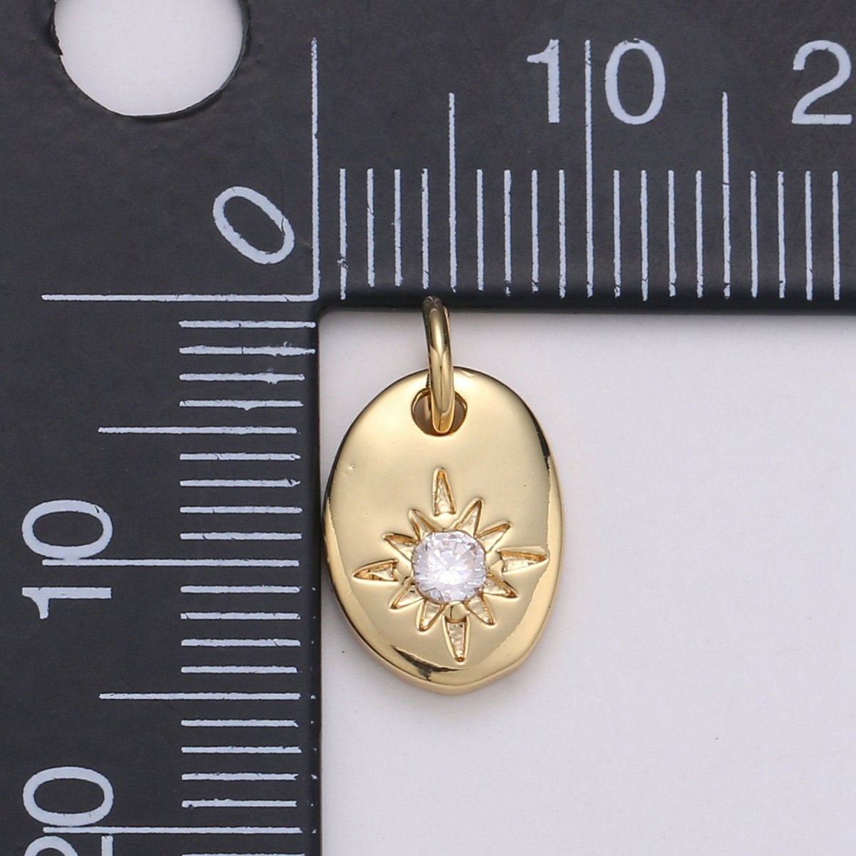 14K Gold Filled Micro Tiny Dainty Gold Star for Bracelet Necklace Pendant Charm Bails Findings for Jewelry Making D-896 - DLUXCA