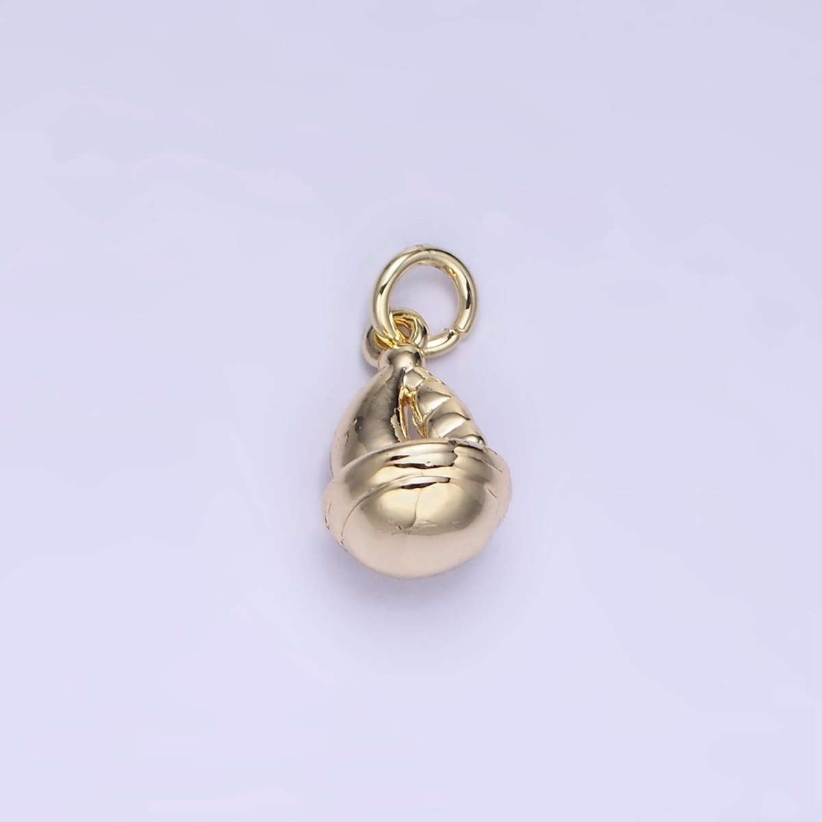 14K Gold Filled Mini Round Boat Charm | AG-663 - DLUXCA