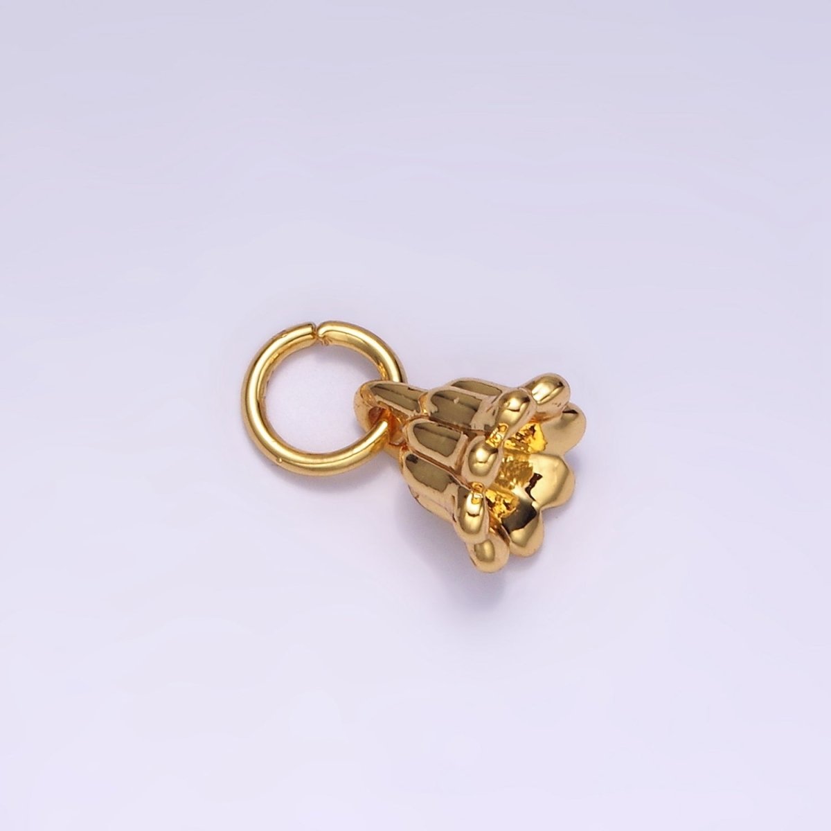 14K Gold Filled Mini Tulip Flower Minimalist Add-On Charm | AG651 - DLUXCA