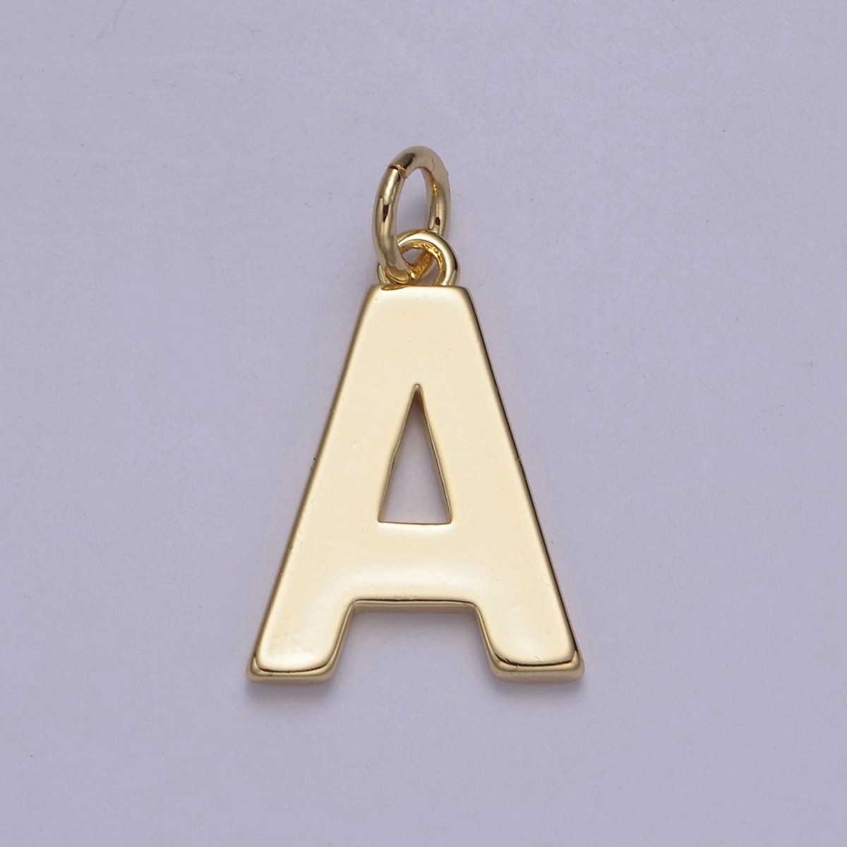 14k Gold Filled Minimalist Font Initial Letters Pendant Charm Wholesale Jewelry Supply W-068~W-094 - DLUXCA