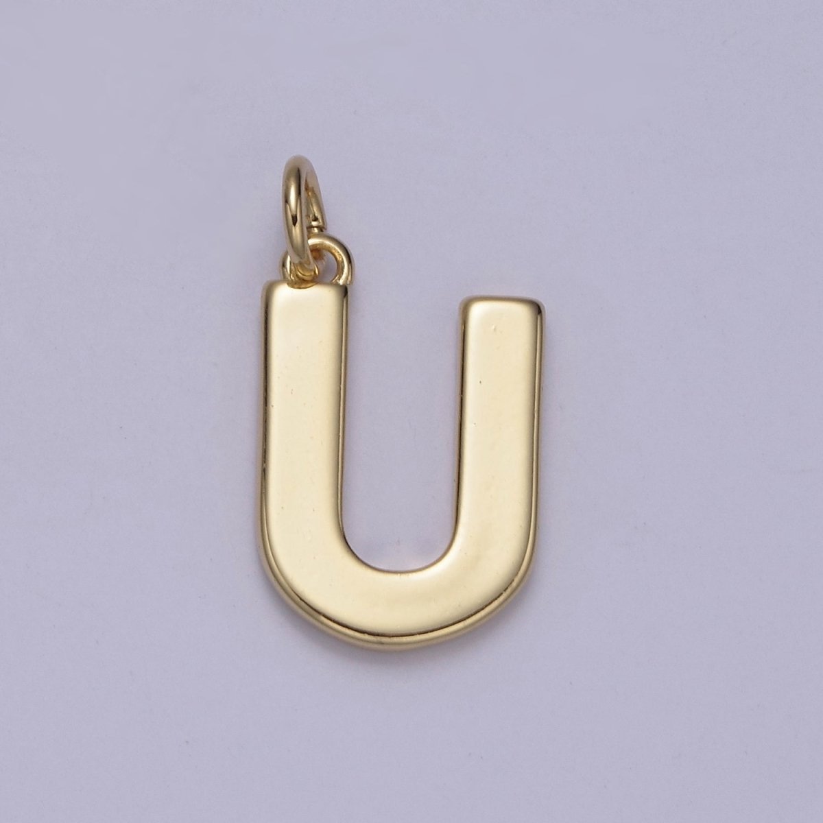 14k Gold Filled Minimalist Font Initial Letters Pendant Charm Wholesale Jewelry Supply W-068~W-094 - DLUXCA